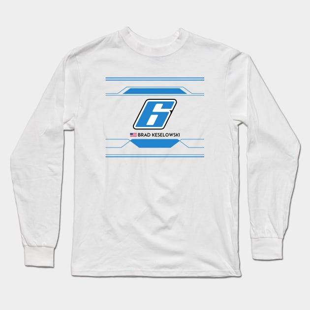 Brad Keselowski #6 2023 NASCAR Design Long Sleeve T-Shirt by AR Designs 